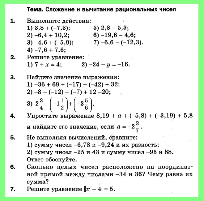 Математика 6 Мерзляк Контрольная работа 8 вариант 1